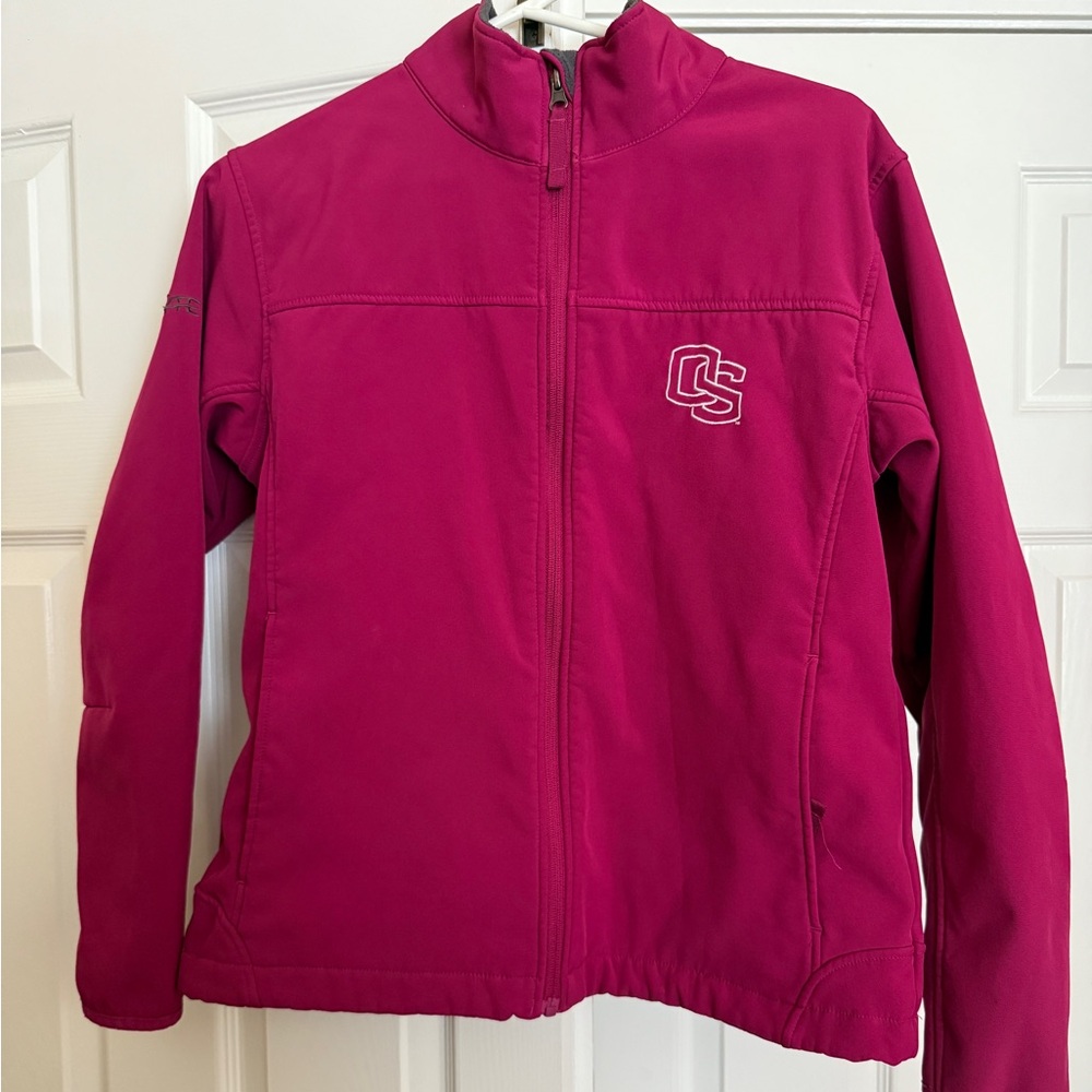 EUC Oregon State University vibrant pink Granyte  Jacket size Med